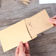 小鹿信笺信封 韩国复古风 唯美牛皮纸简约中国风情书信纸