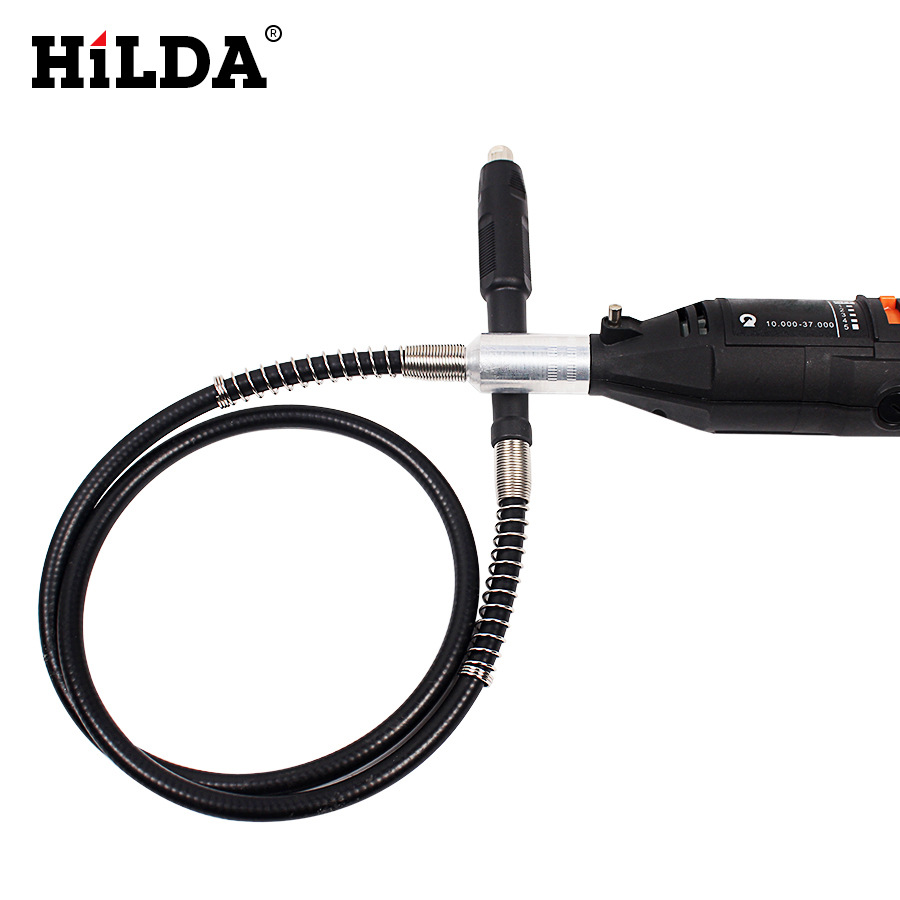 Hilda herramienta rotativa manguera de molienda eje flexible herramienta de conformar accesorios de herramienta rotativa eje telescópico