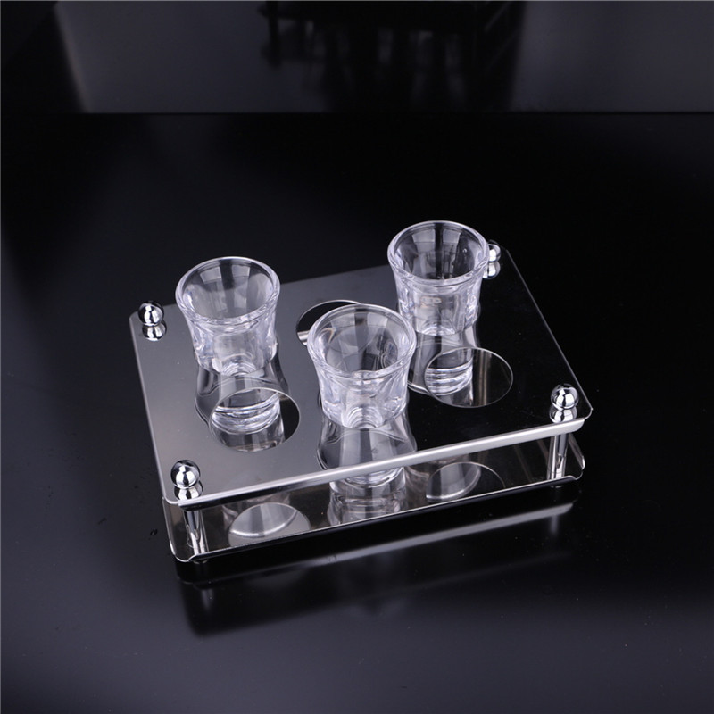 Acero inoxidable liquor bala taza de taza barra KTV taza de vino taza de vino agujero redondo taza de acero inoxidable poroso al por mayor