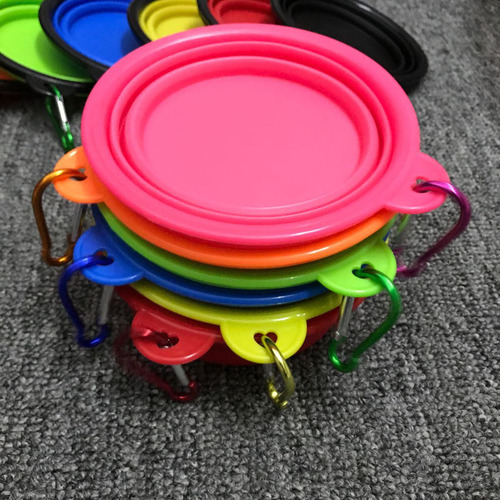 Pet bowl made of foldable silicone, direct supply from the manufacturer, convenient silicone pet bowl, pet plate, pet dish