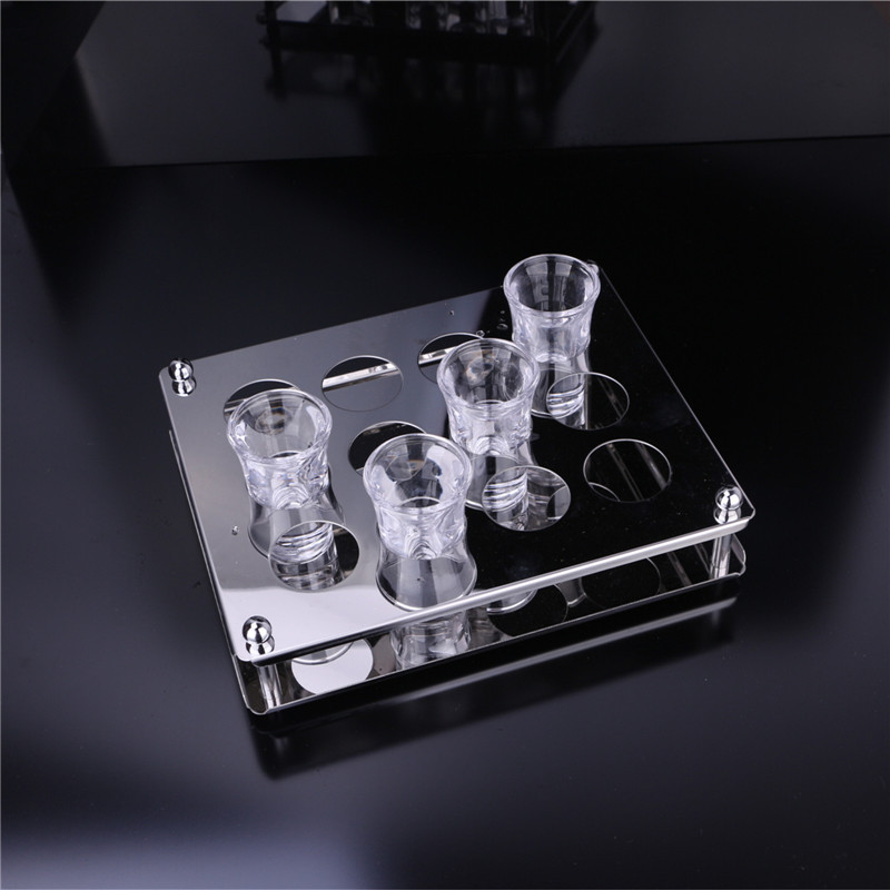 Acero inoxidable liquor bala taza de taza barra KTV taza de vino taza de vino agujero redondo taza de acero inoxidable poroso al por mayor