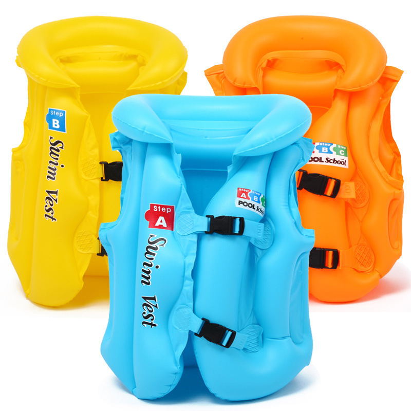 Thickened Children's Life Jacket Swimsuit Children's Inflatable Vest Buoyancy Swimsuit Inflatable Baby Learning Swimming Equipment
