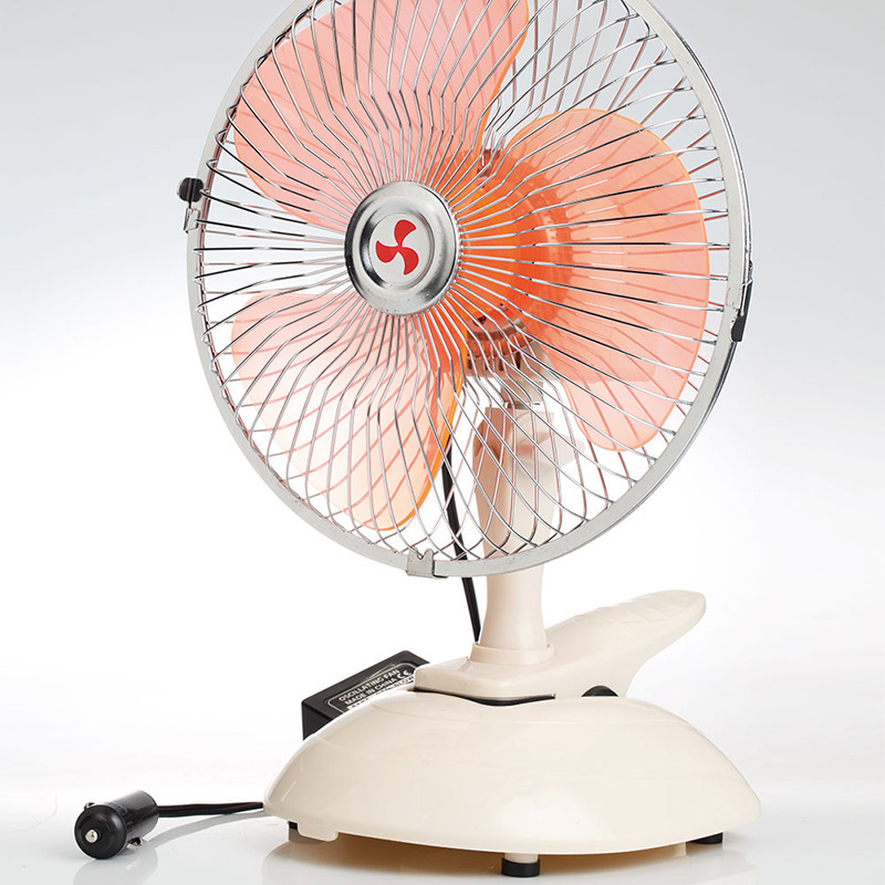 Source Factory Direct Car Fan 12V24V Vehicle Fan Strong Wind Silent Oscillating Car Electric Fan New Model