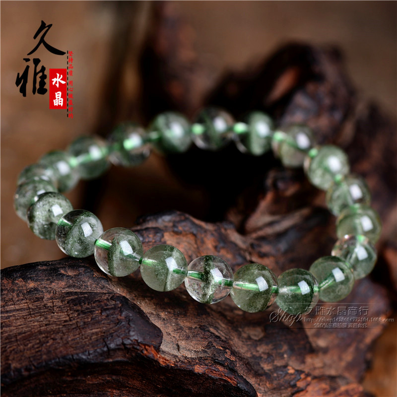 Jiuya Crystal natural green ghost bracelet lasagna yarn bracelet cornucopia single ring bracelet factory outlet