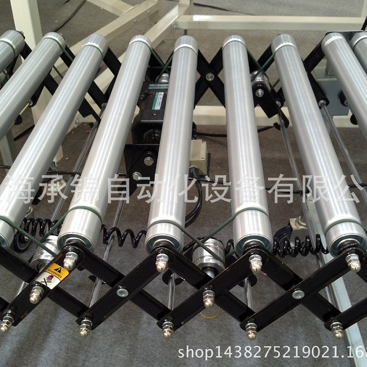 小型动力滚筒伸缩输送机物流分拣快递流水输送线电动装车卸货神器