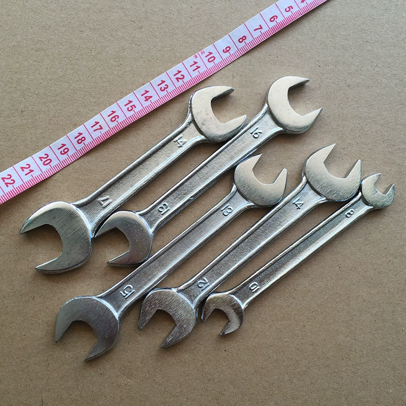 Двойной гаечный ключ с открытым концом ковка паровой Ремонт бытовой гаечный ключ с двумя головками свечи зажигания вилочный ключ инструмент для ремонта авто