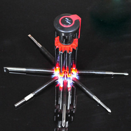 6灯头 新款 六 八合一螺丝刀组套工具箱家用组合工具套装义乌厂家