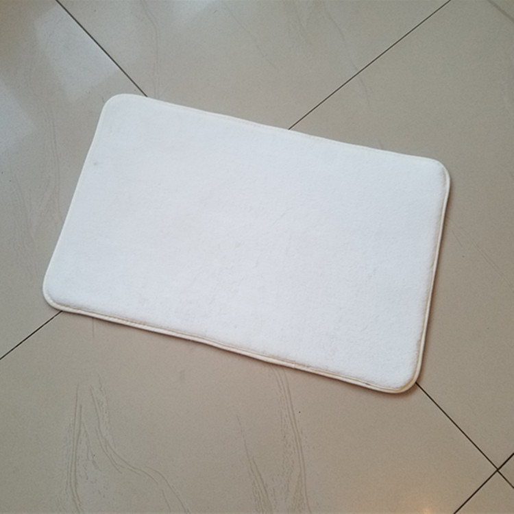 Flannel white blank thermal transfer printing carpet floor mat bay window blanket white door mat bathroom mat printable pattern