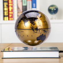 天屿6寸书本磁悬浮地球仪发自转光创意工艺品办公室家居摆件模型