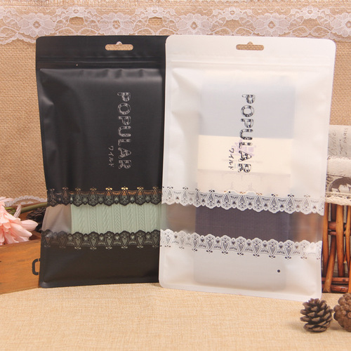 Japanese underwear packaging bag leggings T-shirt ziplock scarf swimsuit swim trunks lace baby clothing sock bag