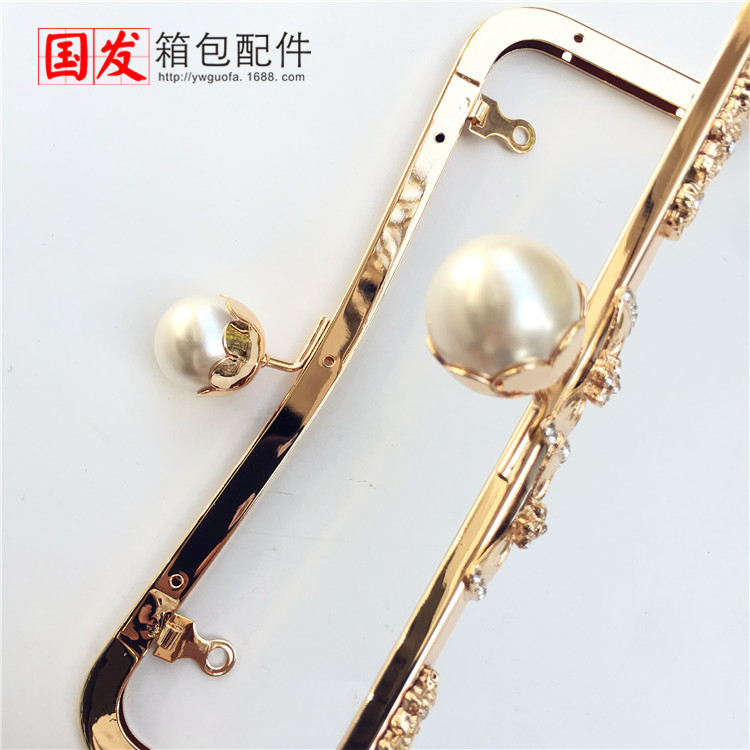 [agujero de tornillo] 23.5cm cintura cóncava sin agujero arco de perla de loto oro 0581 - QJ