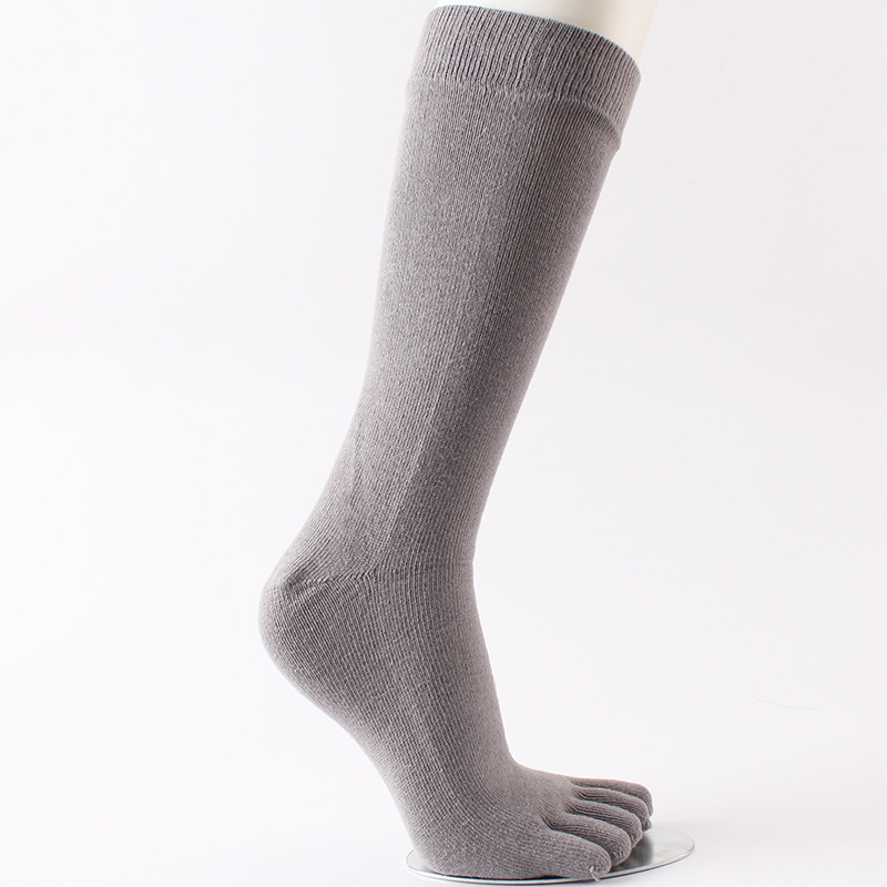 Jingzheng otoño e invierno largo cinco-dedo Calcetines de algodón de los hombres calcetines absorbentes de la fábrica directa japonesa-estilo calcetines de dedo
