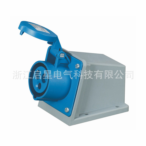 厂家直销启星QX-1421系列明装插座  32A/3芯工业防水插座