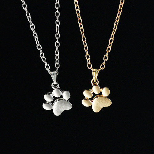 Charming animal cat paw print necklace, best-selling accessories on eBay