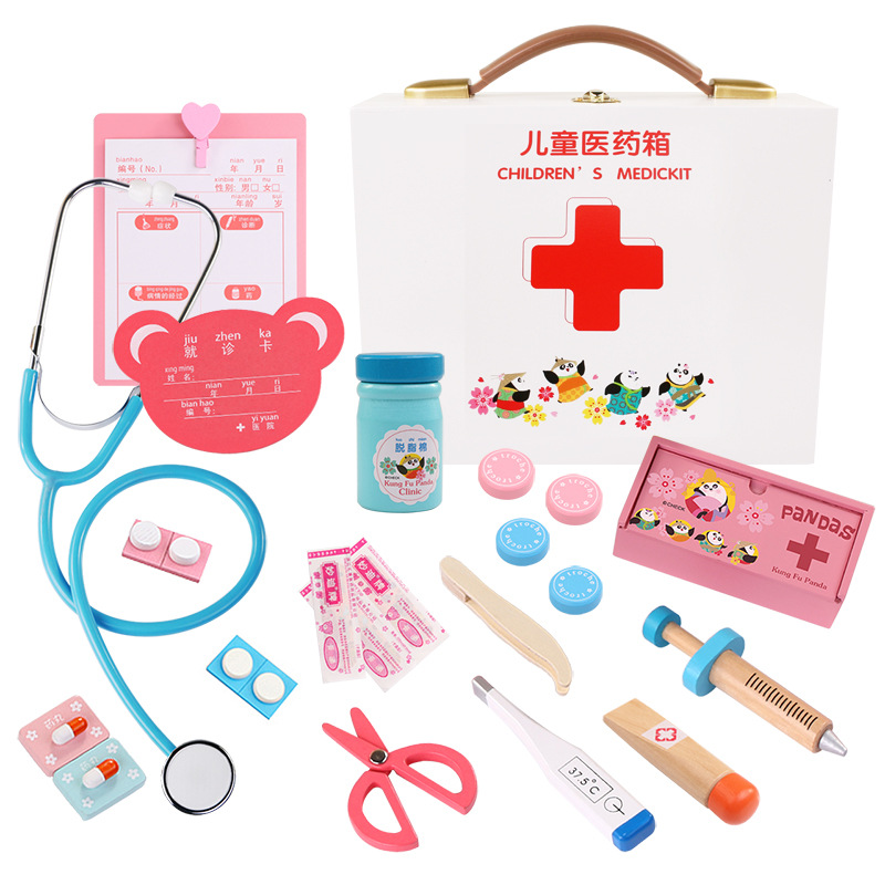 Caja de madera-pequeño doctor