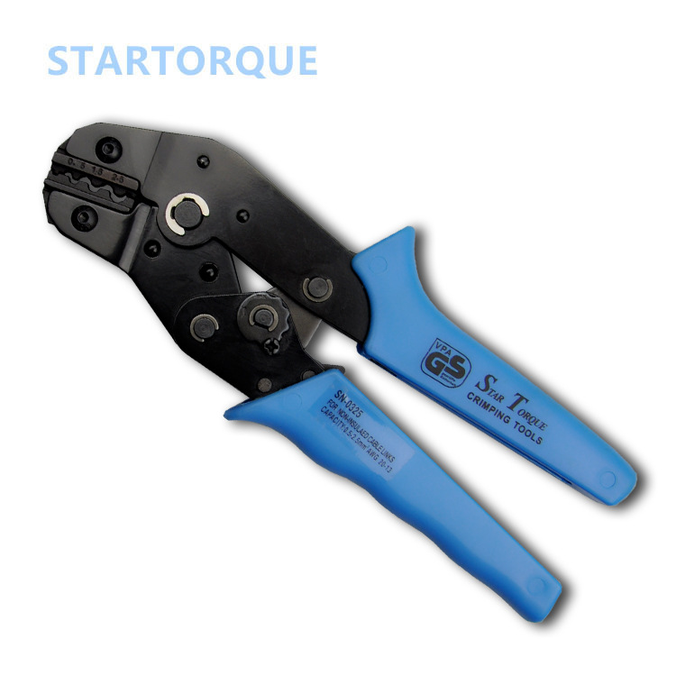 拓卡欧式SN冷压绝缘接线端子棘轮式压线钳管形端子压接钳插簧钳