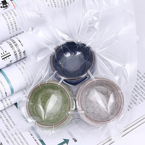 Textured dot vacuum packaging bags, textured transparent plastic food household fresh-keeping sealed roll bags available for wholesale