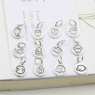 S925���ydiy�Ʒ ������朵������ ̩�y��ͨʮ����ФС���