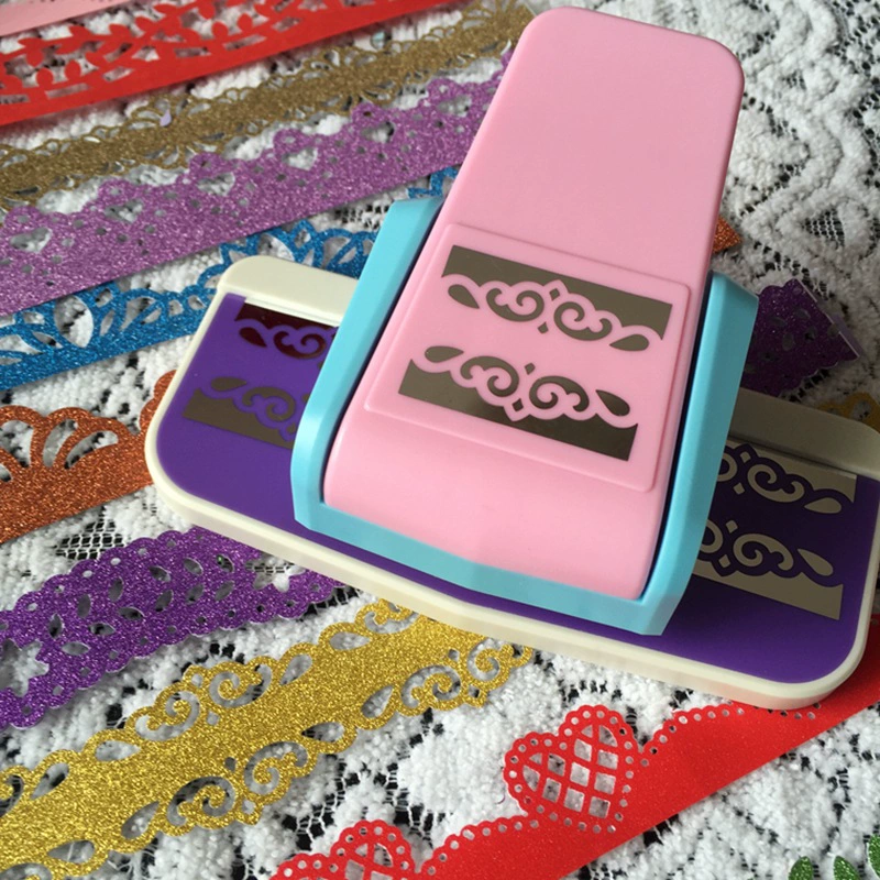 Инструмент ручной работы DIY печатная машина/бахрома выдолбленное трудосберегающее устройство для тиснения Цветочный пунш машина для тиснения границ большая 8722