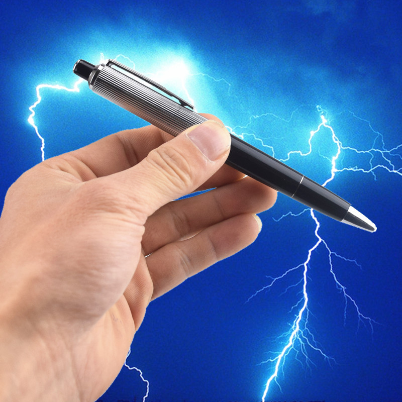 Avril Jour de Fool jouet astuce usurpe stylo électrique toute personne Stylet électrique écriture stylo à bille blague stylo électrique