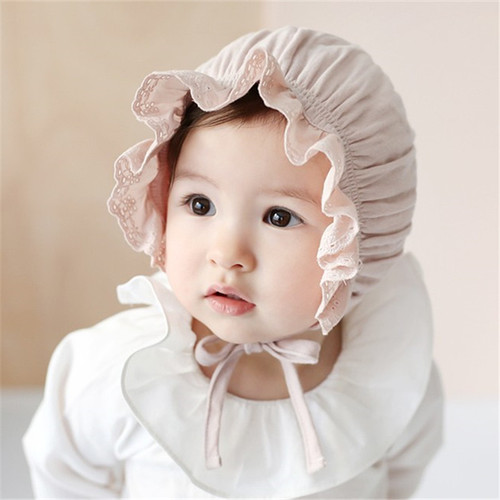 Korean Version New Children's Hat Spring Princess Hat Infant and Toddler Cotton Fabric Washable Cap Baby Court Hat