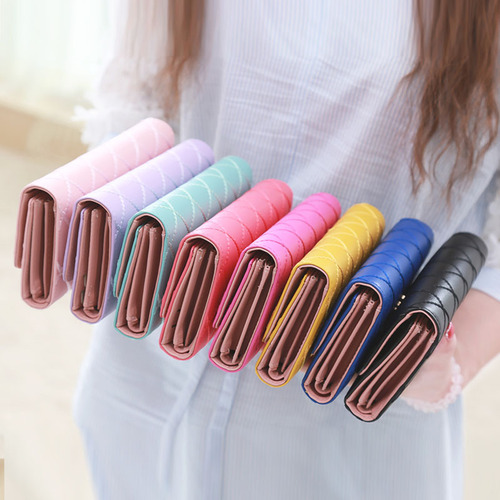 Japanese and Korean Women's Wallet, Women's Long-Length Multifunctional Diamond Crown Clasp Student Large Capacity Phone Bag Wholesale