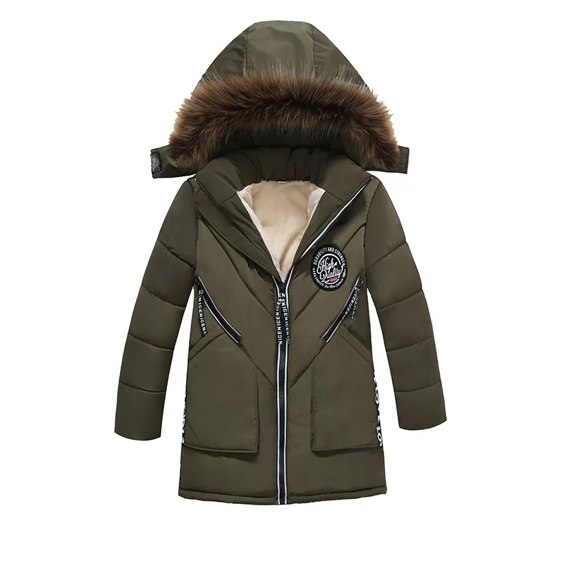 Winter children's keep warm down jacket for boys, increased thickness