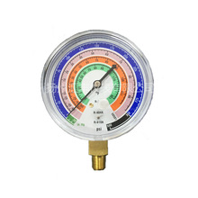 质优价廉70mm双表阀冷媒氟利昂塑壳铁壳复合压力表