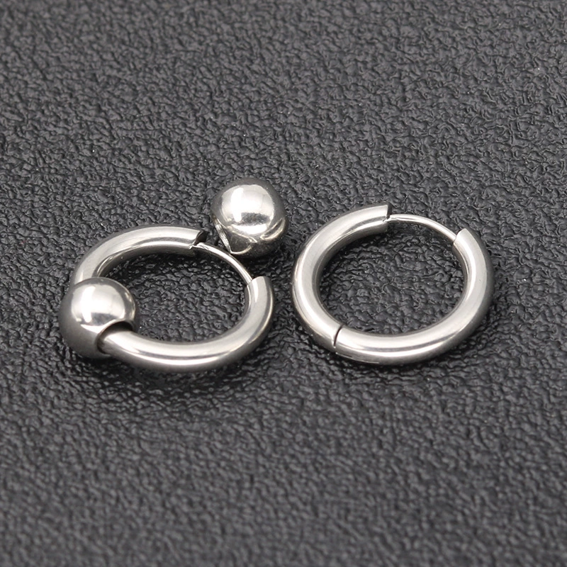 (Cross-border trading), fashionable universal minimalistic earrings stainless steel, simple and elegant design