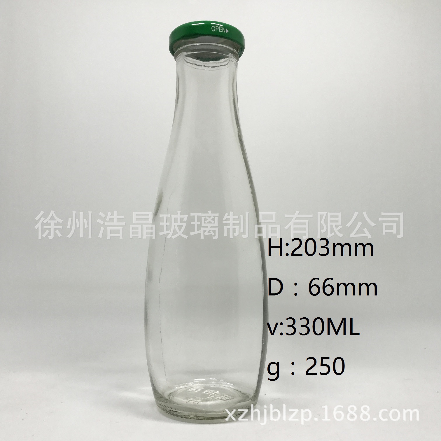 350ml玻璃饮料瓶 乳酸菌玻璃瓶果汁玻璃瓶旋盖酸奶玻璃瓶酸厂家