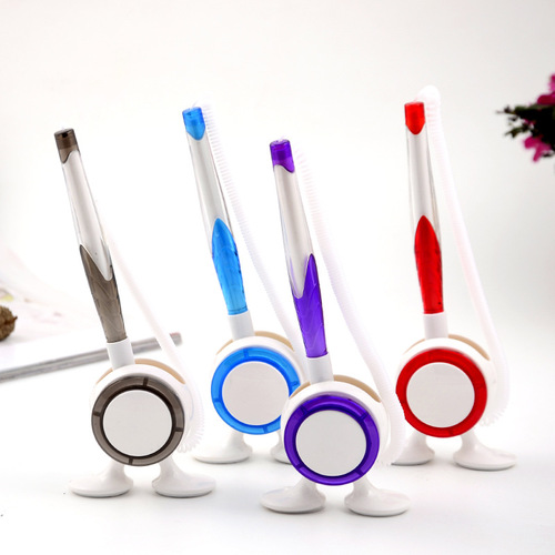 Qibo desk pen printable logo ballpoint pen oily counter pen paste desk pen advertising pen writing tool