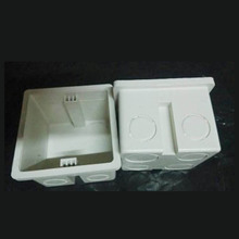 86型 60国标暗装PVC线盒 开关插座下线底盒 加厚白色穿线盒厂家