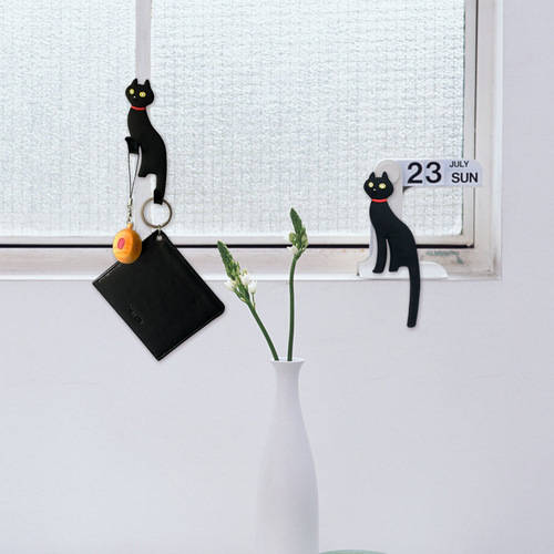 Creative Magnet Cartoon Cat Tail Hook Refrigerator Magnet Decorative Magnet Home Accessories Daily Home Furnishing
