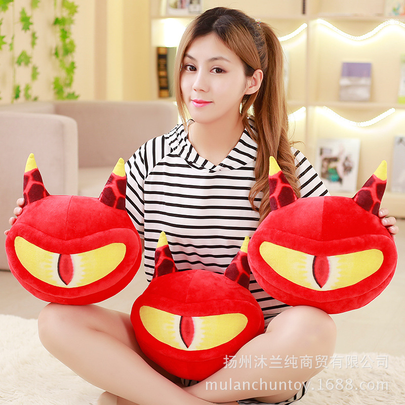 王者周边安琪拉火球精灵恶魔眼抱枕动漫游戏二次元周边cos玩偶