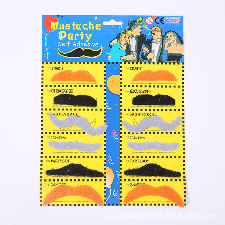 Simulación barba negra Halloween baile de máscaras fiesta festivales atmósfera personajes de cine barba