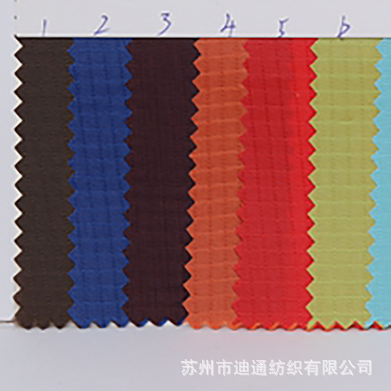 牛津布四分格子面料 现货批发提花箱包斜挎包化妆包户外用品布料