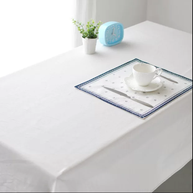 Все-из хлопка белая hotel tablecloth европейский стиль однотонная скатерть высокая-end кафе западный ресторан ткань Nantongtong производитель