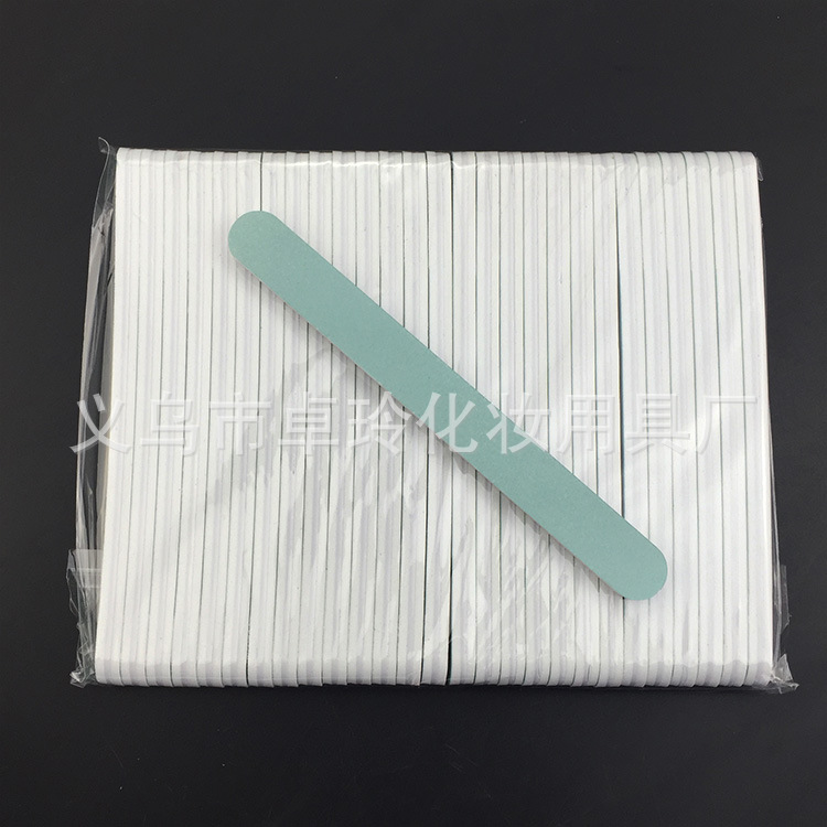 Venta directa de fábrica verde blanco grueso pulido tira Wenwan tira de pulido de uñas oro y plata pulido descontaminación palo Archivo de pulido