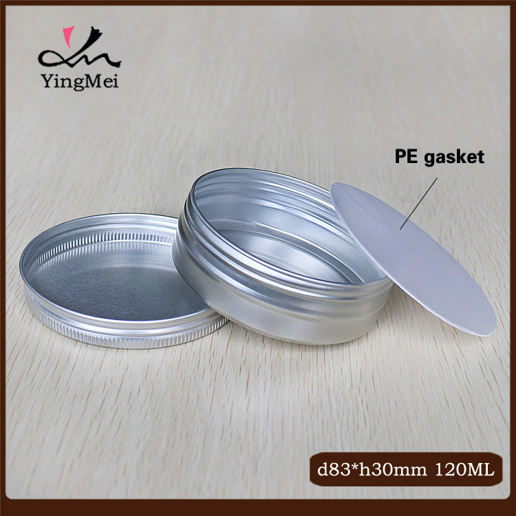 Caja de pastel de azúcar vacía 120g color natural cosméticos embalaje hilo caja de aluminio zapato aceite perfumado té joyería embalaje pequeñas latas de aluminio