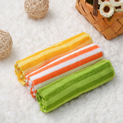 Wholesale Cleaning Towel Factory Fiber 30*30 Color Striped Cleaning Towels Super Absorbent 3-Packs