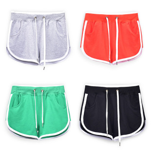 Summer New Korean Style Women's Pure Cotton Loose Casual Home Shorts Sports White Shorts Real Shot 3009