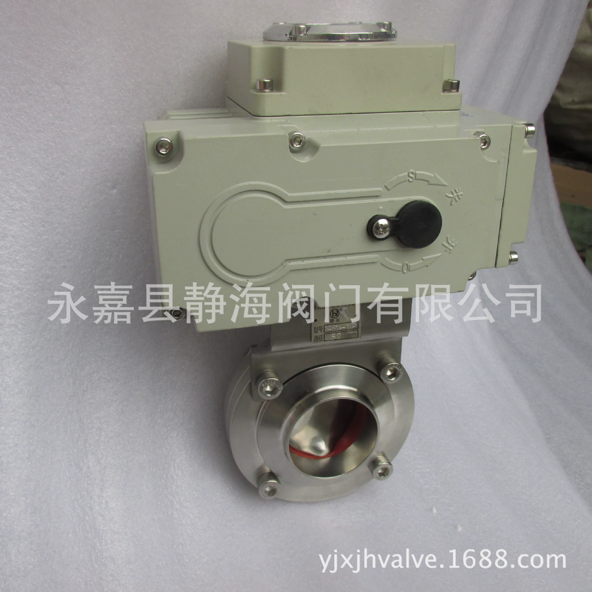 D961X Нержавеющая сталь санитарная полированная сваренная мягкое уплотнение электрическая санитарная дроссельная заслонка