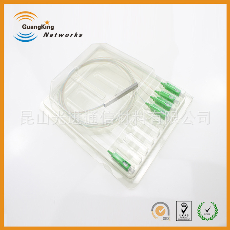 厂家批发电信级光纤分路器 平面波导PLC分路器 1x4微分光缆终端盒