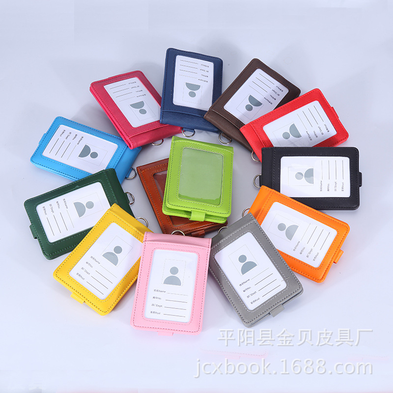 Juego de tarjetas Juego de identificación multifunción Permiso de trabajo Tarjeta de identificación de cuero Carpeta de identificación Tarjeta bancaria Juego de tarjeta de autobús