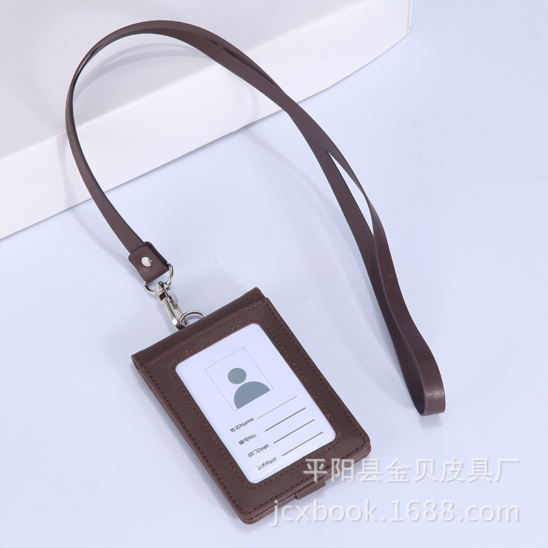 Juego de tarjetas Juego de identificación multifunción Permiso de trabajo Tarjeta de identificación de cuero Carpeta de identificación Tarjeta bancaria Juego de tarjeta de autobús