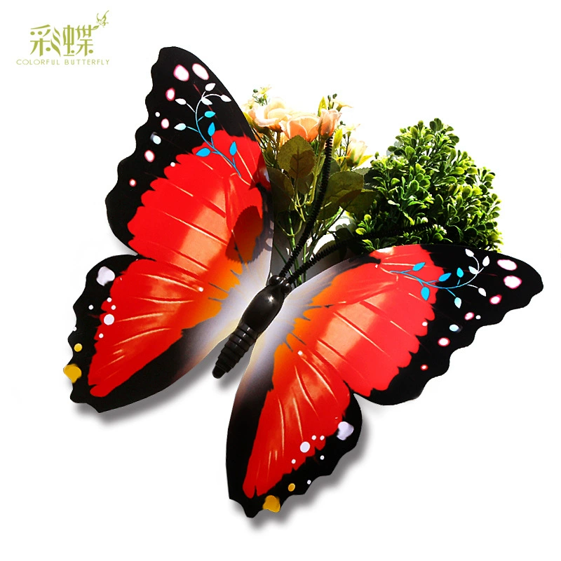 40 см большая декоративная бабочка пластиковая Садоводство подвесной торговый центр открытый макет сайта Украшение Моделирование Бабочка