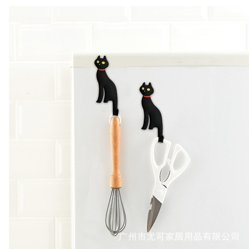 Creative Magnet Cartoon Cat Tail Hook Refrigerator Magnet Decorative Magnet Home Accessories Daily Home Furnishing