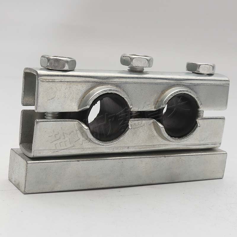 长期供应钢制减震管夹双螺栓管夹铝管夹品种类全