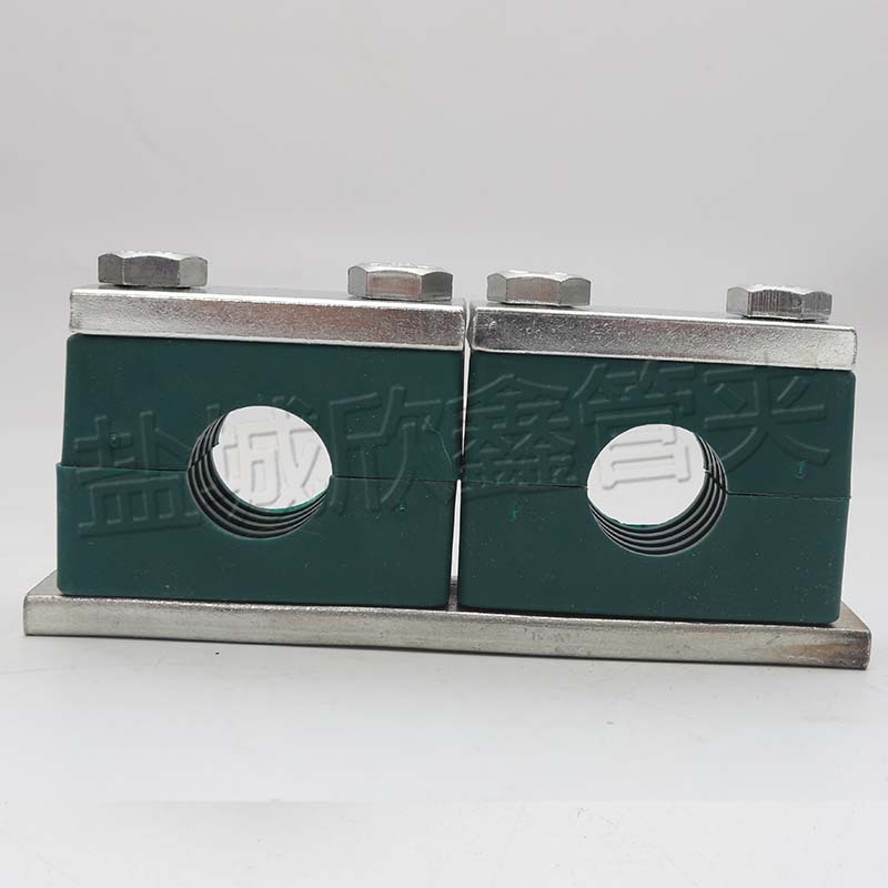 厂家供应塑料管夹重型双层尼龙管夹液压单孔螺纹轻型塑料管夹