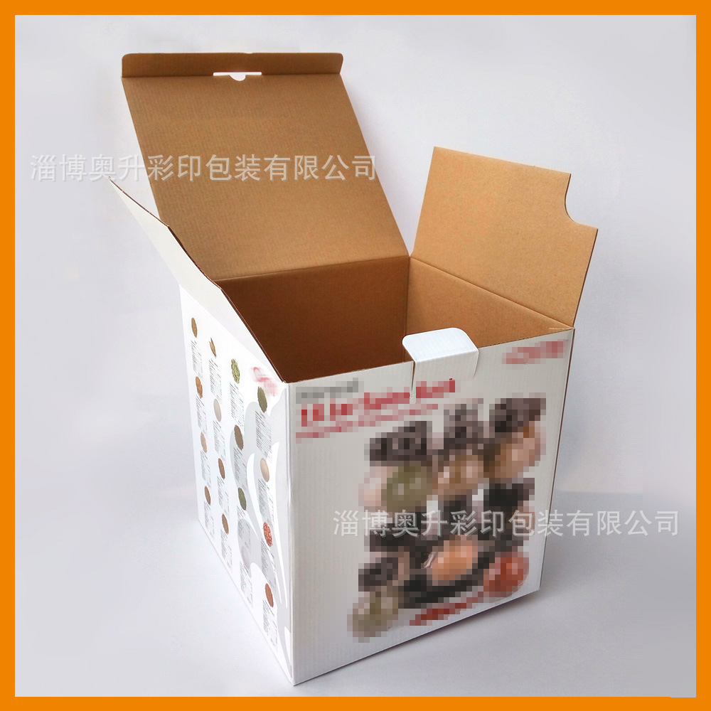 玻璃调料瓶16件套瓦楞彩盒  加印LOGO 设计盒型图案